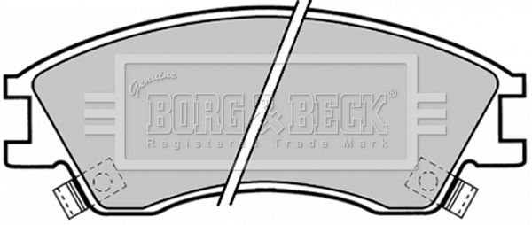 BORG & BECK Комплект тормозных колодок, дисковый тормоз BBP1378
